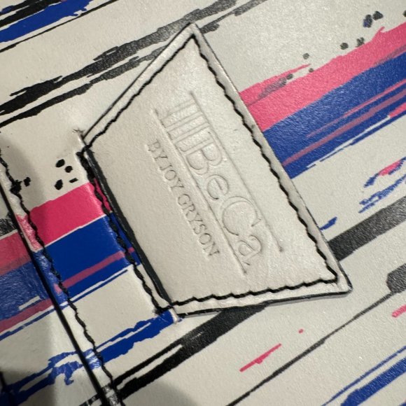 IIIBECA by JOY GRYSON CROSSBODY - WHITE PATTERN BLUE/PINK SILM LEATHER (2014) - Picture 8 of 9